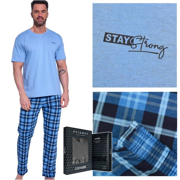 Cornette miesten pyjama puuvillaa - pyjama miehille