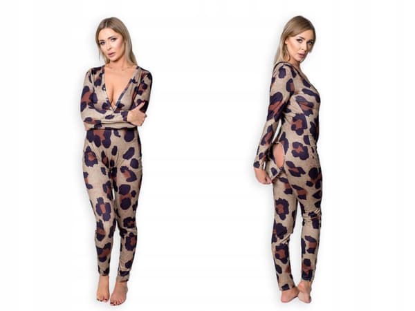 KVINDEPYJAMAS VALENTINSDAG GAVE TIL EN PIGE PANTHER MED LYNLÅS XL