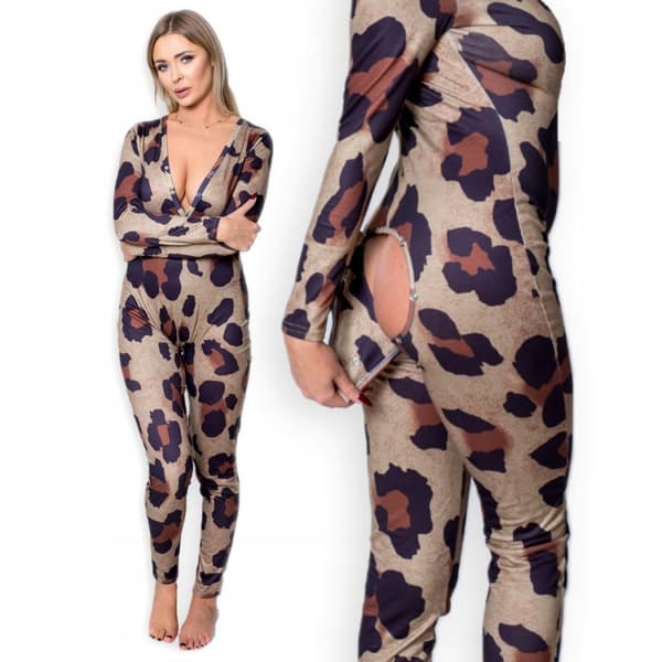 KVINDEPYJAMAS VALENTINSDAG GAVE TIL EN PIGE PANTHER MED LYNLÅS XL
