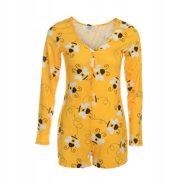 KVINDE-PYJAMAS VALENTINSDAG GAVE TIL EN PIGE BODYSUIT BEE XL