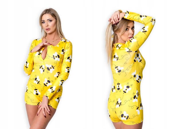 KVINDE-PYJAMAS VALENTINSDAG GAVE TIL EN PIGE BODYSUIT BEE XL