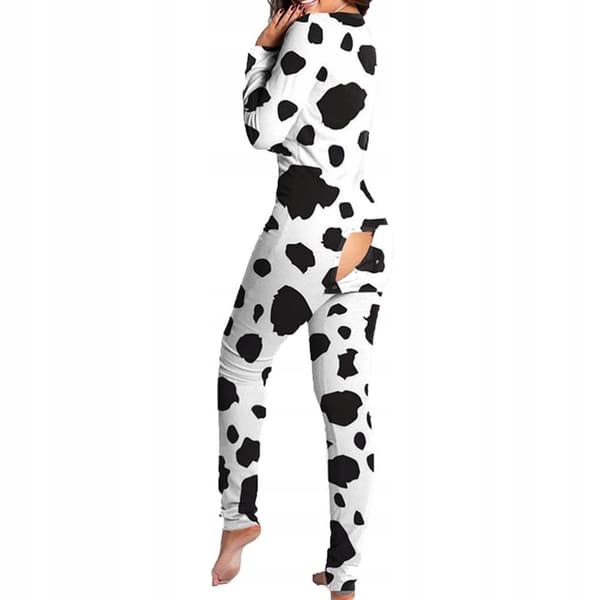 KVINNLIG PYJAMAS PÅ ALLA HJÄRTANS DAG-PRESENT TILL HENNES DALMATINHUND MED DRAGKEDJA