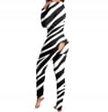 Miniatyrbillede 7 af 8: KVINDE-PYJAMAS VALENTINSDAGSGAVE TIL HENDE MED LYNLÅS MED ZEBRAFLØJL M