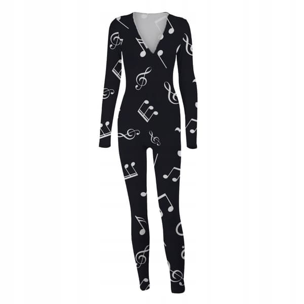 DAMPYJAMAS ALLA HJÄRTANS DAG-PRESENT TILL EN FLICKA, UPPSÄCKT, SVART MUSIK XL