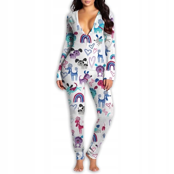 KVINDEPYJAMAS VALENTINSDAG GAVE TIL EN PIGE LYNLÅSÅPNER HUNDE XL