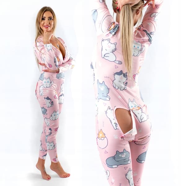 DAMPYJAMAS ALLA HJÄRTANS DAG-PRESENT TILL EN FLICKA KATTGÅVA M