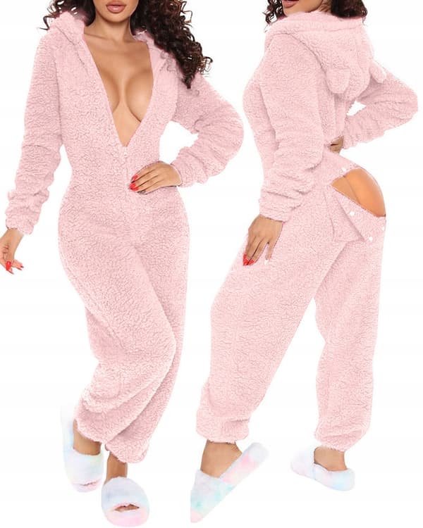 KVINNOPYJAMAS ALLA HJÄRTANS DAG-PRESENT TILL EN FLICK MED PLYSCHFLIK S