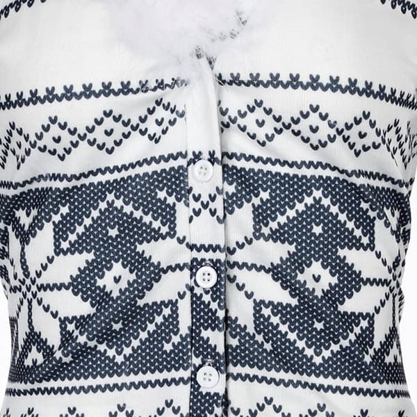 KVINDE-PYJAMAS VALENTINSDAG GAVE TIL EN PIGE PLYSSET VINTERMØNSTRE XL