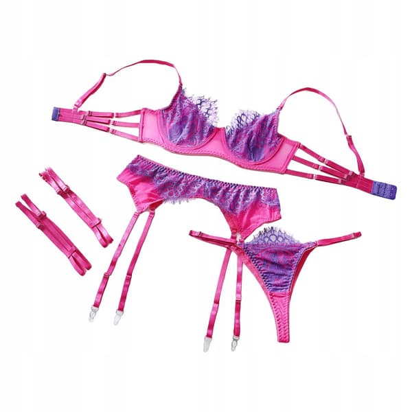 Sexet Lingeri Sæt Sexet BH STRING BLONDE Pink rL