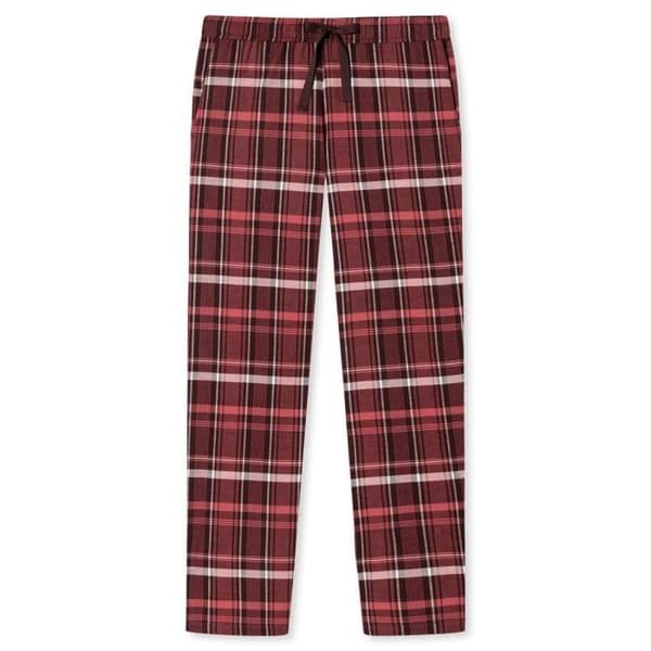 Långa pyjamasbyxor för kvinnor - SCHIESSER - Mix & Relax - Kopparfärgad - Tillverkad av mjuk flanell