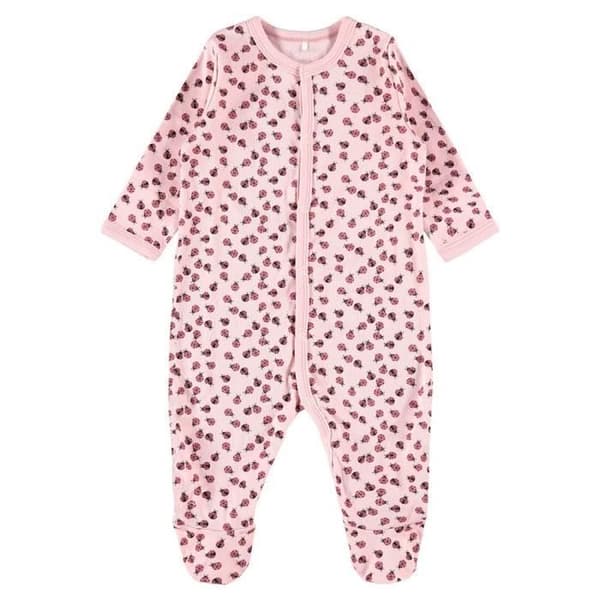 Nattkombinationer - Name It - Nbfnightsuit 2p - Nyckelpigeutskrift - Rosadekor - Baby kille