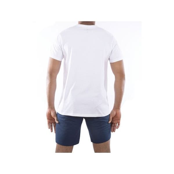 Pyjamas för män - SERGE BLANCO - vit - 100% bomull - kort och t-shirt - tidlös komfort
