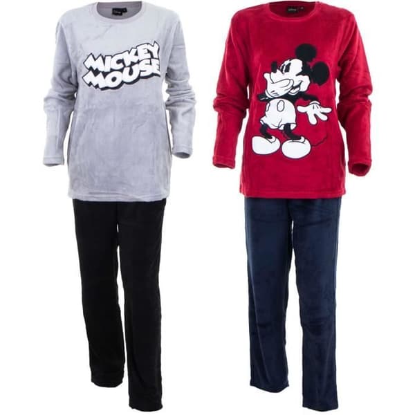 Disney Musse Pigg Coral Fleece långärmad pyjamasset