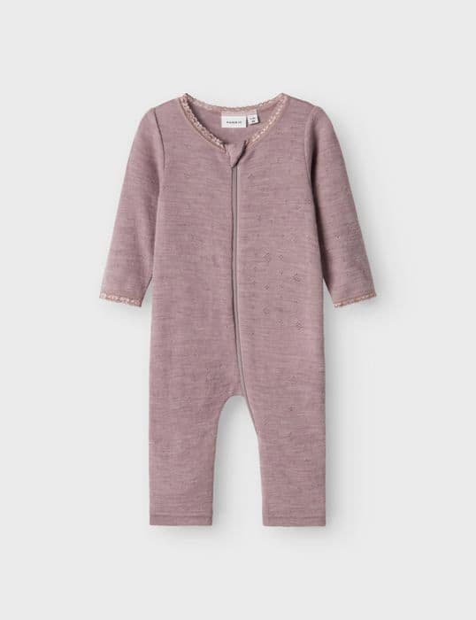 Pyjamafodral bebis - pyjamasförvaring Name it - 13228324 - Wang Needle Solid Baby Pyjama 6 månader