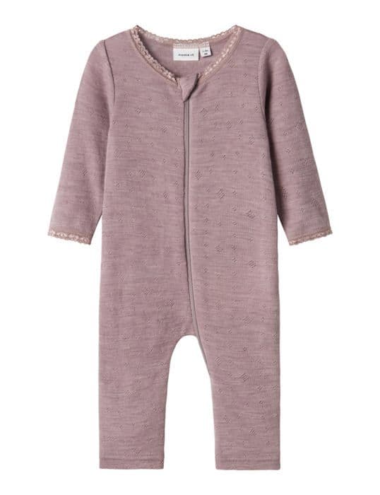 Pyjamafodral bebis - pyjamasförvaring Name it - 13228324 - Wang Needle Solid Baby Pyjama 6 månader