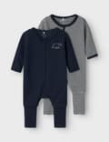 Miniatyrbild 3 av 4: Housse de pyjama bebis - pyjamasförvaring Name it - 13235148-4598342 - Y/d Core 2 Baby Pyjamas 2 Enheter 24 Månader