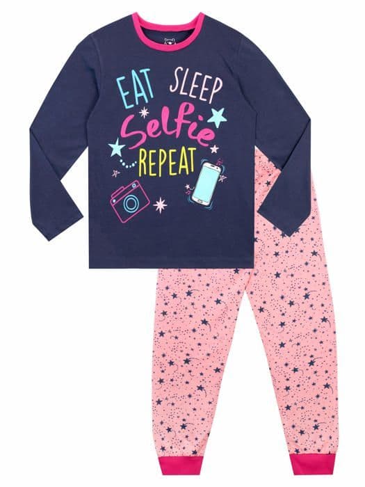 Pyjamas - nattlinne Harry bear Set med pyjamas för tjejer Selfie