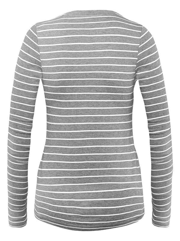Dam Bomullspyjamas T-shirt med navelmönster för gravida
