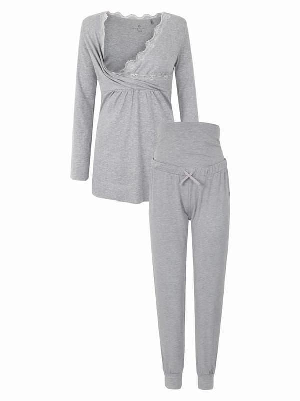 Naisten harmaa äitiyspyjama Bellybutton Maternity