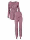 Pikkukuva 3 / 3: Bellybutton Maternity -naisten violetti äitiyspyjama