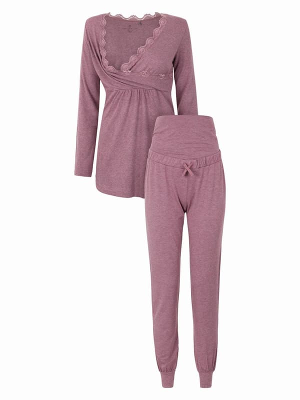 Bellybutton Maternity -naisten violetti äitiyspyjama