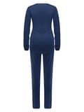 Miniatyrbild 2 av 2: Dampyjamas med navel, marinblått, dammodell