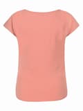 Miniatyrbild 2 av 2: Dam bomullsmamma-T-shirt laxröd navelnötsmamma
