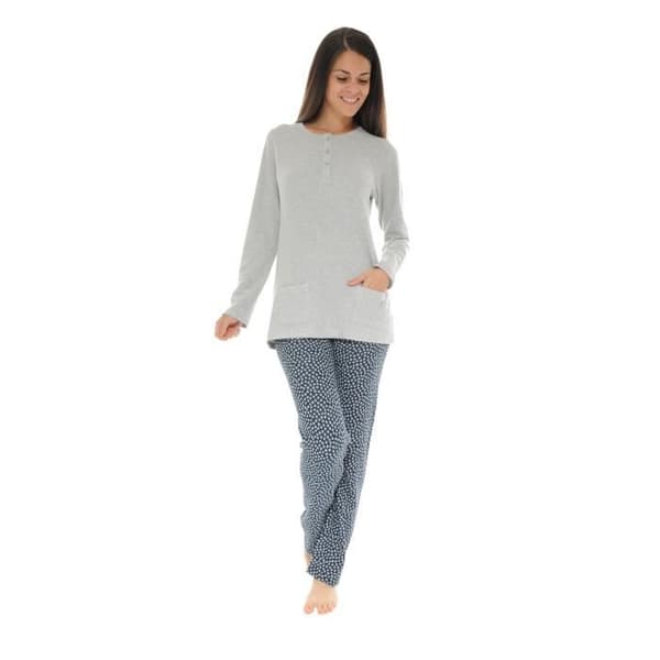 Pyjamas Lång Grå Roxana Pyjamas Lång Pilou 5300