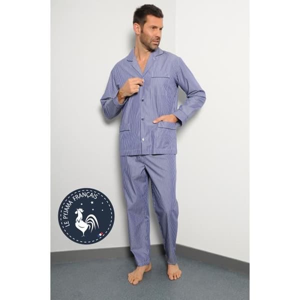Pyjamaset Villerest Pyjamaset Man 100% Bomull - Tillverkad i Frankrike 1560