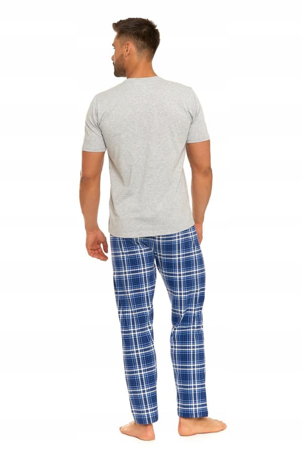 Herrpyjamas med korta ärmar och långa byxor Moraj 4XL