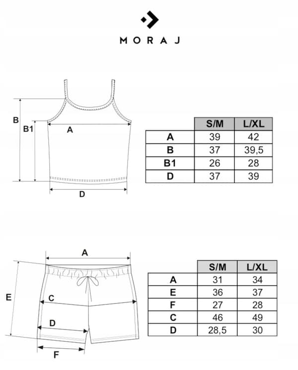 DAMMORS PYJAMAS S/M - axelbandslösa shorts i ribbstickat material