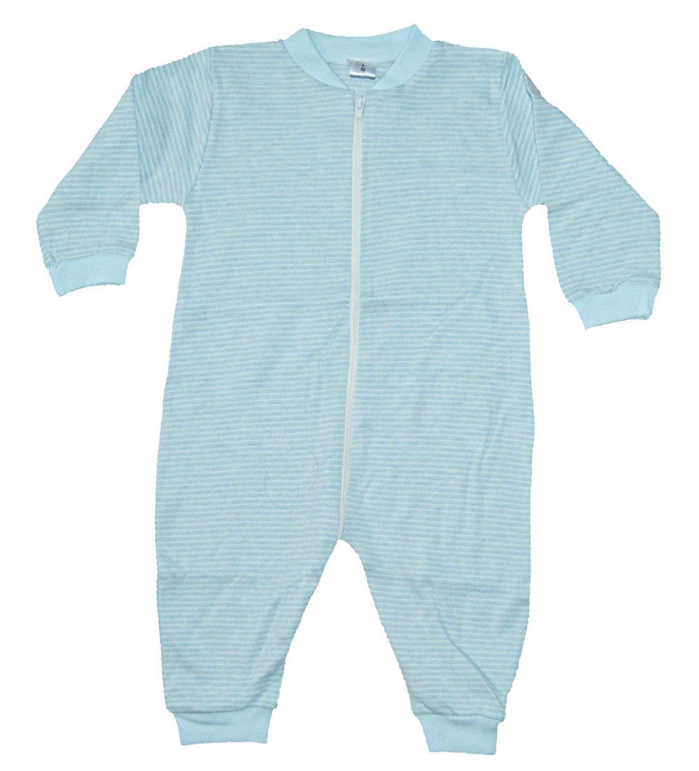 Pyjamasoveralls Blå / hvid stribet