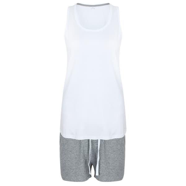 Towel City Pyjamas vest og shorts sæt til kvinder/damer