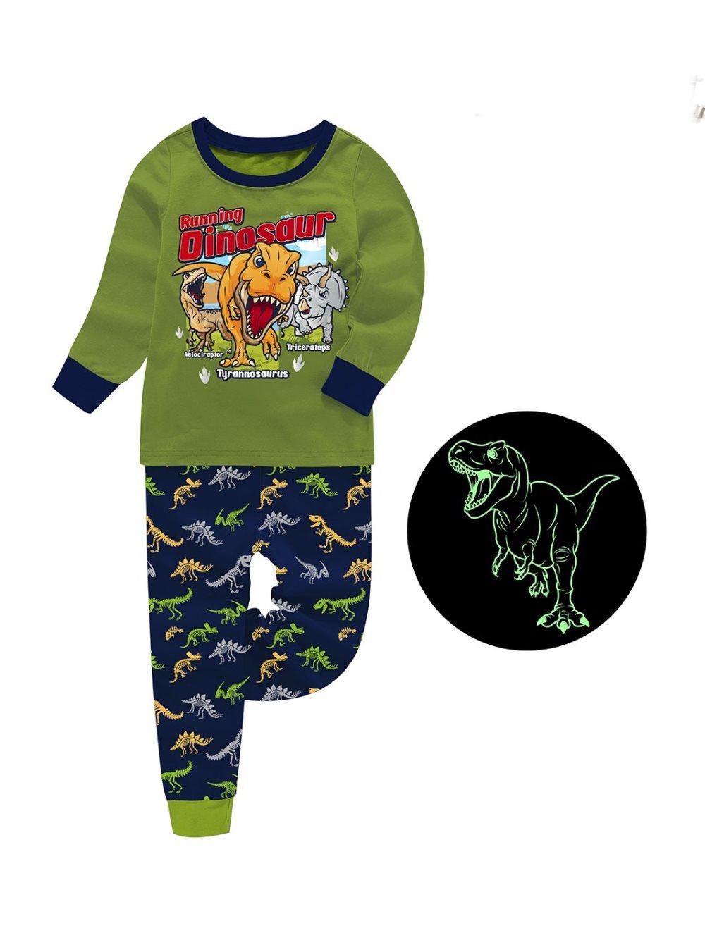 Glow in the dark Dino Tvådelad pyjamas