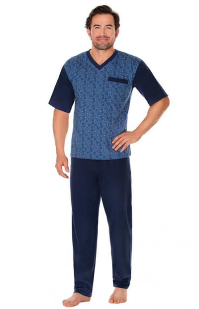 Pyjamas Mænds Tæller 204111, Navy-Blue, L