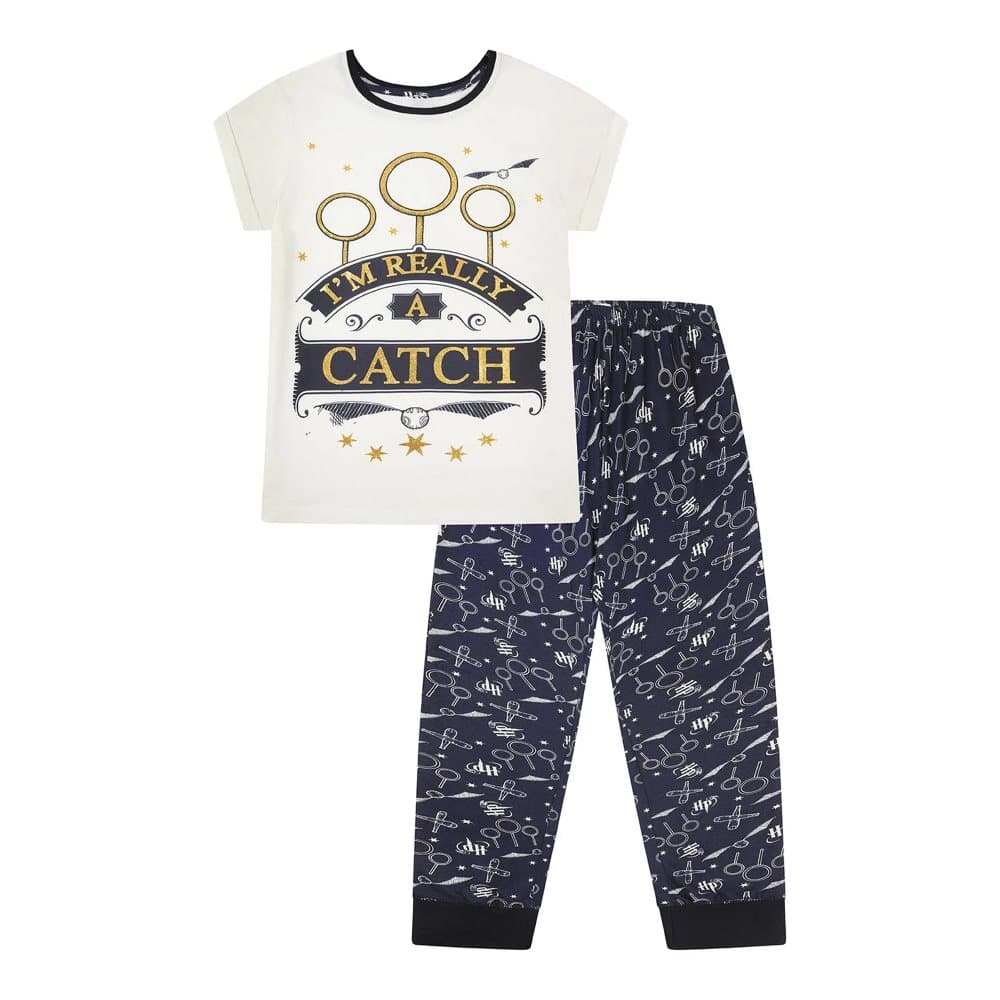 Harry Potter Kortärmad pyjamas med Quidditch för kvinnor