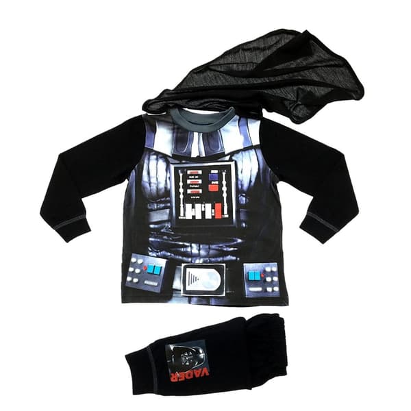 Star Wars Lang pyjamas til drenge Lord Vader til børn Black 3-4 Years