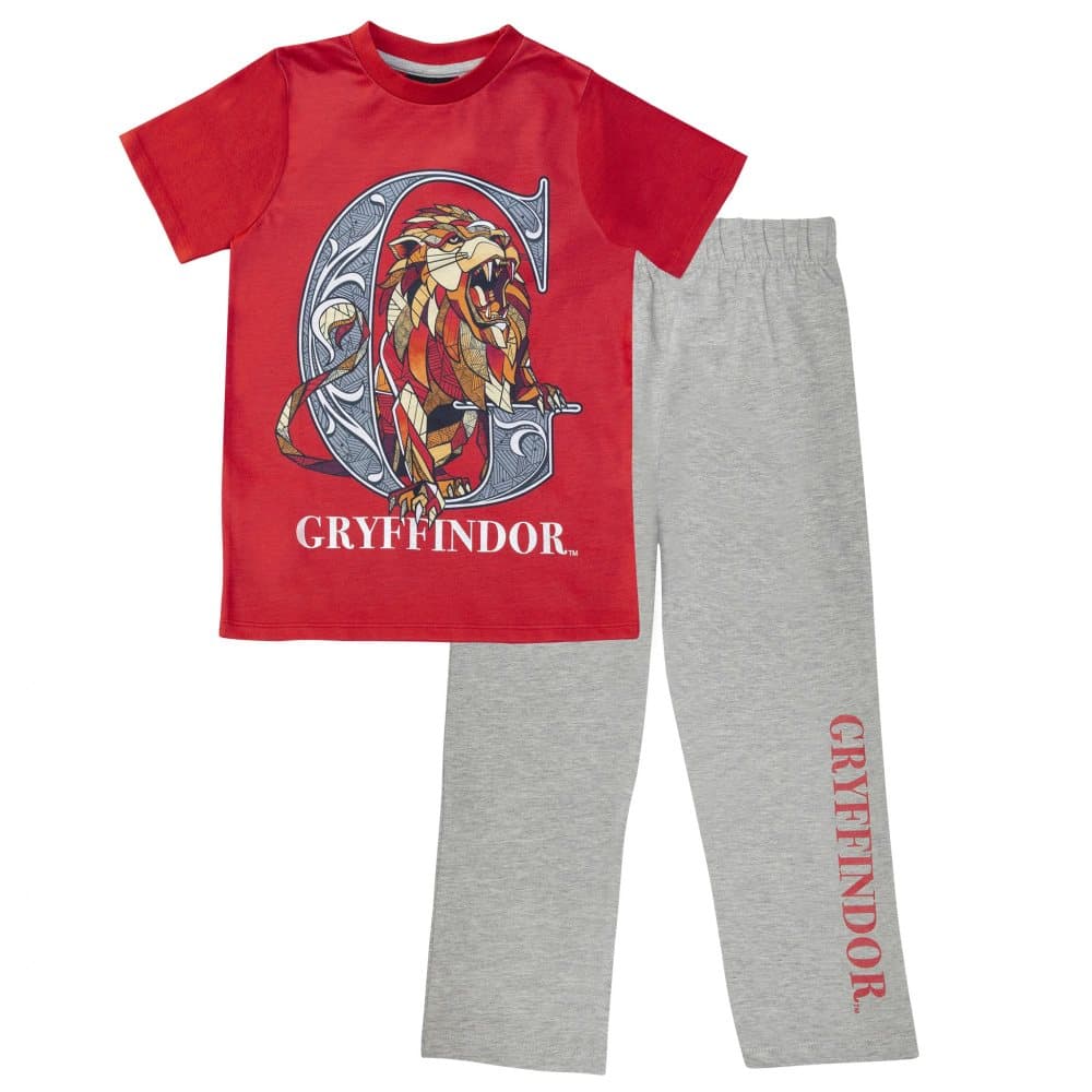 Harry Potter Pyjamaset med pojkvänlig pojkvän för kvinnor/damer Gryffindor