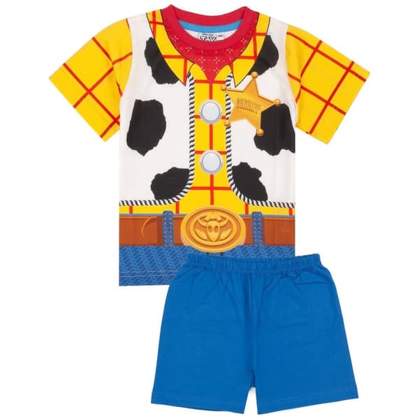 Toy Story Boys Woody Short Pyjama Set Blue/Yellow 4-5 Years