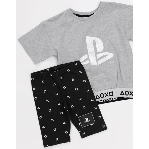 Playstation Kort pyjamaset för flickor