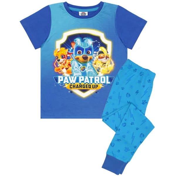 Paw Patrol Boys Mighty Pups Pyjama Set Blue 6-7 Years