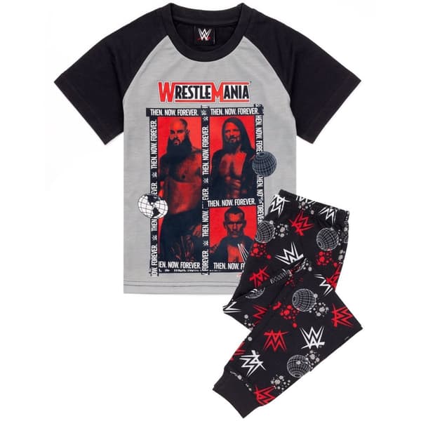 WWE Langt pyjamasæt til drenge med figurer