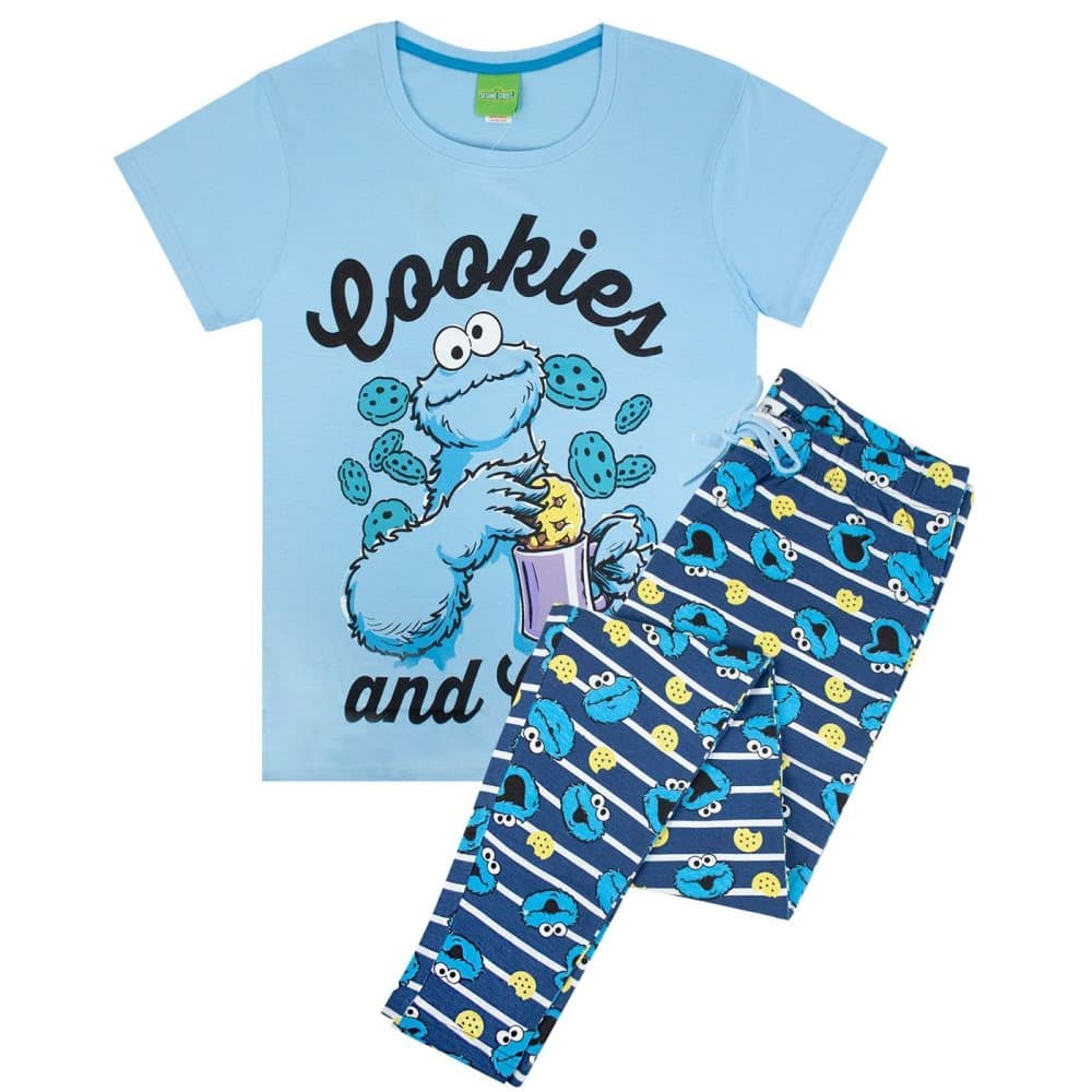 Sesame Street Pyjamas för kvinnor/damer Cookie Monster