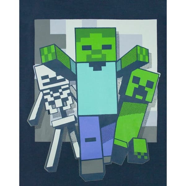 Minecraft Kort pyjamasæt til drenge med Undead-farve