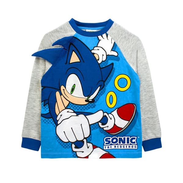 Sonic The Hedgehog Pyjamaset för barn/barn Spikes 3D Pyjamaset