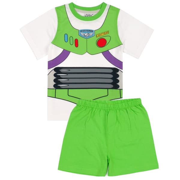Toy Story Buzz Lightyear kort pyjamasæt til drenge Green 3-4 Years