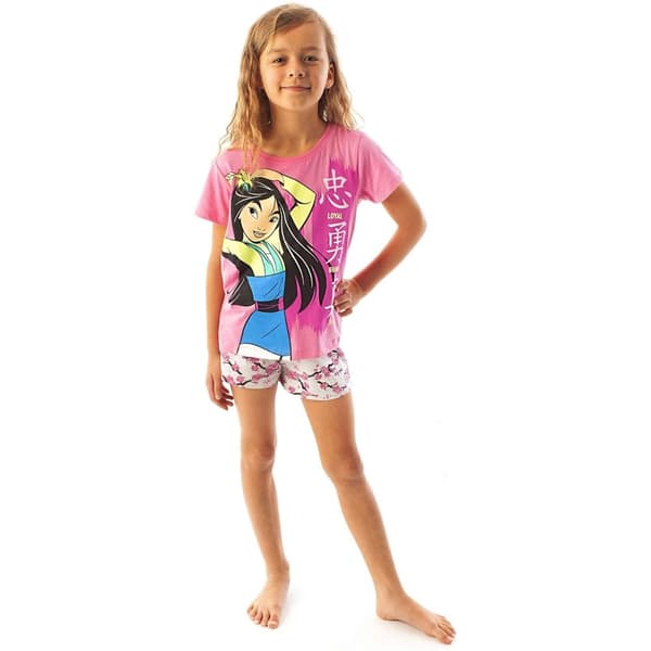 Mulan Flickor Loyal Brave True Short Pyjama Set för flickor