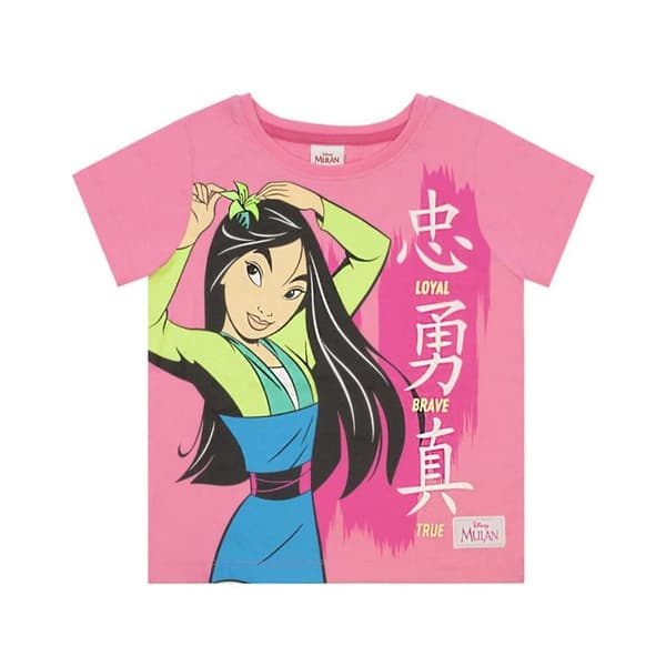 Mulan Flickor Loyal Brave True Short Pyjama Set för flickor