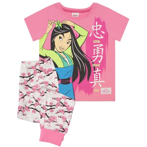 Mulan Piger Loyal Brave True Pyjamasæt