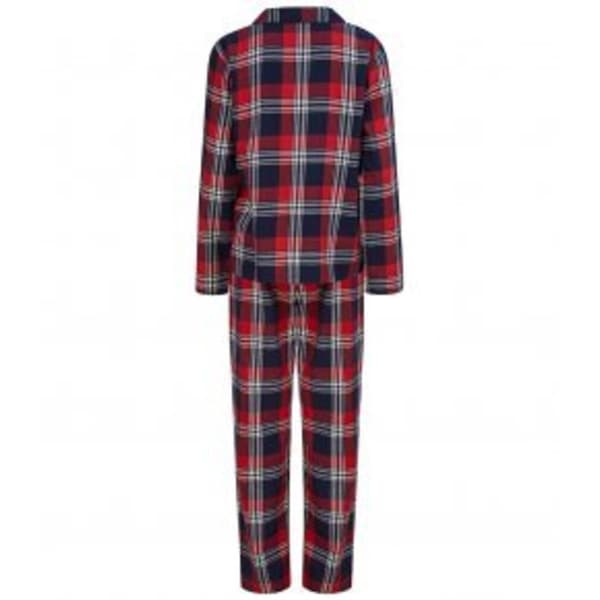 SF Womens/Ladies Tartan Pyjama Set